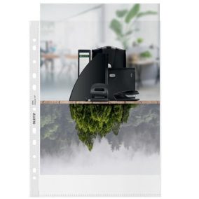   Genotherm, lefűzhető, A4, PP, 100 mikron, narancsos felület, LEITZ "Recycle"