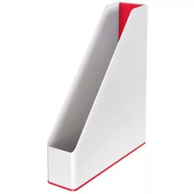   Iratpapucs, műanyag, 73 mm, kettős színhatású, LEITZ "Wow", piros