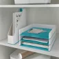   Iratpapucs, műanyag, 73 mm, kettős színhatású, LEITZ "Wow", jégkék