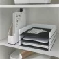   Iratpapucs, műanyag, 73 mm, kettős színhatású, LEITZ "Wow", fekete