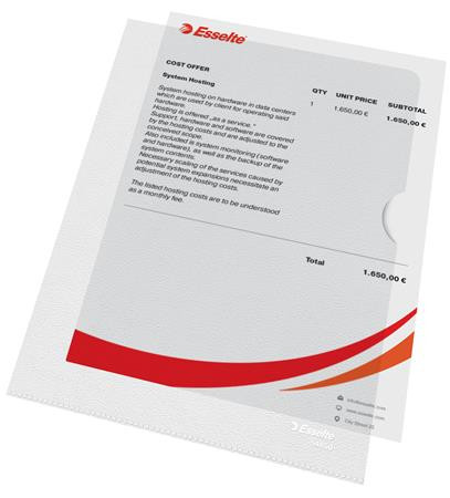 Genotherm, "L", A5, 115 mikron, narancsos felület, ESSELTE "Standard"