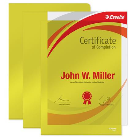 Genotherm, "L", A4, 150 mikron, víztiszta felület, ESSELTE "Luxus", sárga