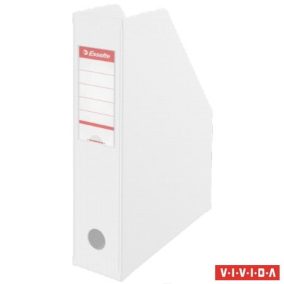   Iratpapucs, PVC/karton, 70 mm, összehajtható, ESSELTE, Vivida fehér