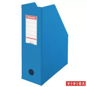   Iratpapucs, PVC/karton, 100 mm, összehajtható, ESSELTE, Vivida kék