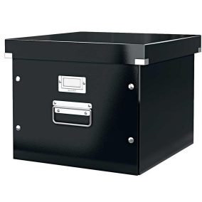   Irattároló doboz, függőmappának, LEITZ "Click&Store", fekete