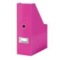   Iratpapucs, PP/karton, 95 mm, LEITZ "Click&Store", rózsaszín