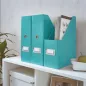  Iratpapucs, PP/karton, 95 mm, LEITZ "Click&Store", jégkék