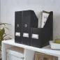   Iratpapucs, PP/karton, 95 mm, LEITZ "Click&Store", fekete