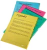 Genotherm, "L", A4, 105 mikron, narancsos felület, ESSELTE "Standard", piros