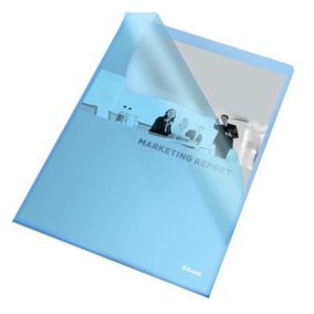 Genotherm, "L", A4, 105 mikron, narancsos felület, ESSELTE "Standard", kék   Genotherm, "L", A4, 105 mikron, narancsos felület, ESSELTE "Standard", kék