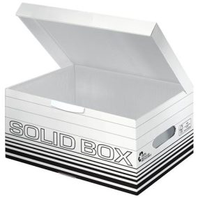 Archiválódoboz, S méret, LEITZ "Solid", fehér Archiválódoboz, S méret, LEITZ "Solid", fehér