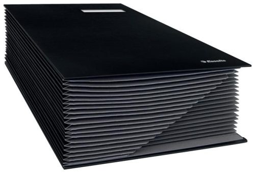 Aláírókönyv, A4, 20 részes, karton, ESSELTE, fekete