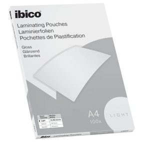  Meleglamináló fólia, 80 mikron, A4, fényes, IBICO "Light"