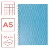 Spirálfüzet, A5, kockás, 80 lap, ESSELTE "Colour'Breeze", kék