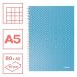 Spirálfüzet, A5, kockás, 80 lap, ESSELTE "Colour'Breeze", kék