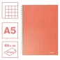   Spirálfüzet, A5, kockás, 80 lap, ESSELTE "Colour'Breeze", korall