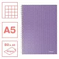   Spirálfüzet, A5, kockás, 80 lap, ESSELTE "Colour'Breeze", levendula
