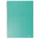 Spirálfüzet, A5, vonalas, 80 lap, ESSELTE "Colour'Breeze", zöld