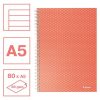 Spirálfüzet, A5, vonalas, 80 lap, ESSELTE "Colour'Breeze", korall