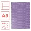 Spirálfüzet, A5, vonalas, 80 lap, ESSELTE "Colour'Breeze", levendula