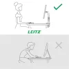 Monitortartó-kar, egy monitorhoz, LEITZ "Ergo", világosszürke