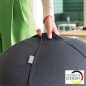 Ülőlabda, nehezékkel, 55cm, LEITZ "Ergo Active", sötétszürke