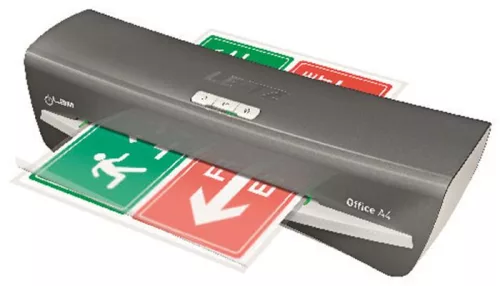 Laminálógép, A4, 80-125 mikron, LEITZ "iLam Office", ezüst