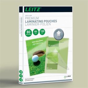 Meleglamináló fólia, 80 mikron, A4, fényes, UDT technológiával, LEITZ "iLam"   Meleglamináló fólia, 80 mikron, A4, fényes, UDT technológiával, LEITZ "iLam"