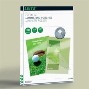 Meleglamináló fólia, 80 mikron, A3, fényes, UDT technológiával, LEITZ "iLam"   Meleglamináló fólia, 80 mikron, A3, fényes, UDT technológiával, LEITZ "iLam"