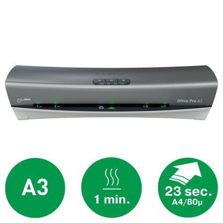 Laminálógép, A3, 80-175 mikron, LEITZ "iLam Office Pro", ezüst