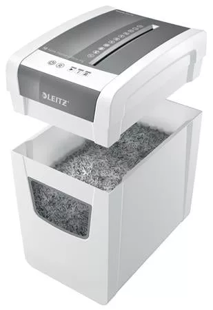 Iratmegsemmisítő, konfetti, 10 lap, LEITZ "IQ Slim Home Office"