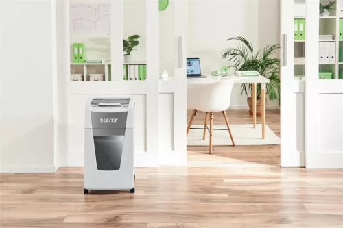 Iratmegsemmisítő, konfetti, 300 lap, LEITZ "IQ AutoFeed Office 300 P4 Pro"