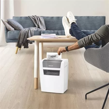 Iratmegsemmisítő, konfetti, 6 lap, LEITZ "IQ Home"