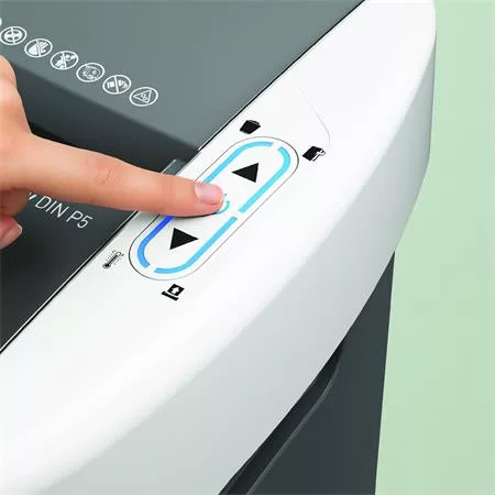 Iratmegsemmisítő, konfetti, 150 lap, LEITZ "IQ OptiMax Autofeed Home Office 150 P4"