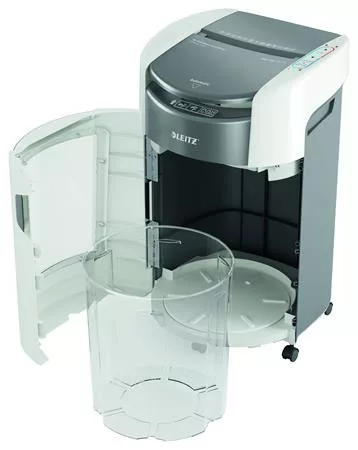 Iratmegsemmisítő, konfetti, 300 lap, LEITZ "IQ OptiMax Autofeed Office 300 P4"