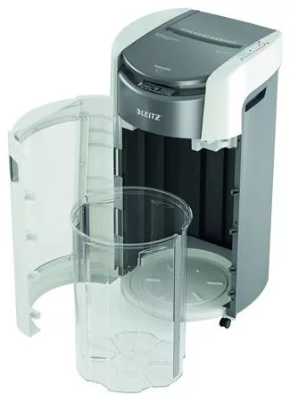Iratmegsemmisítő, konfetti, 600 lap, LEITZ "IQ OptiMax Autofeed Office Pro 600 P4"