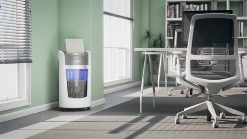 Iratmegsemmisítő, mikrokonfetti, 10 lap, LEITZ "IQ OptiMax Office 550 P5"