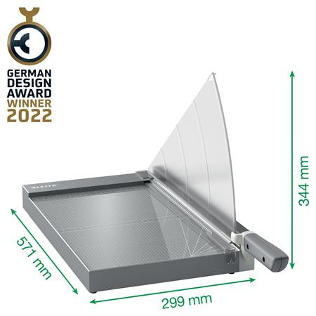 Vágógép, karos, A4+, 25 lap, LEITZ "Precision Office Pro A4+"