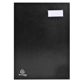 Aláírókönyv, A4, 18 részes, karton, EXACOMPTA, fekete Aláírókönyv, A4, 18 részes, karton, EXACOMPTA, fekete