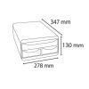 Irattároló, műanyag, 3 fiókos, EXACOMPTA "Smallbox Skandi", színes