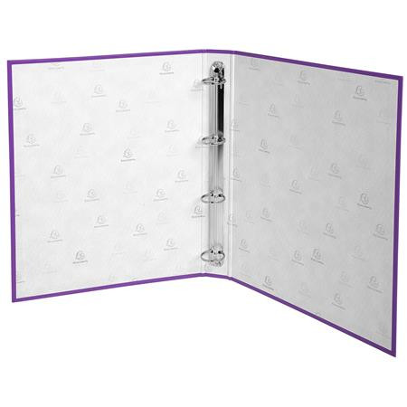 Gyűrűs könyv, 4 gyűrű, 40 mm, A4, karton, EXACOMPTA, lila