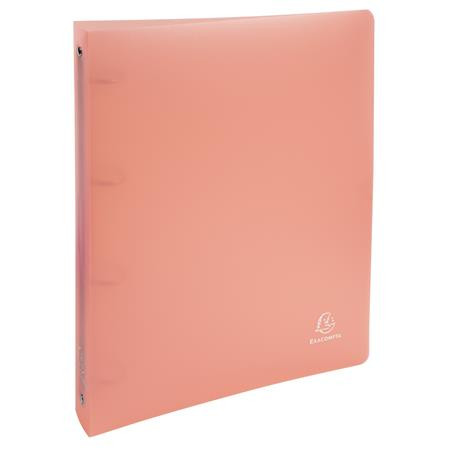 Gyűrűs könyv, 4 gyűrű, 40 mm, A4, PP, EXACOMPTA, vegyes pasztell színek