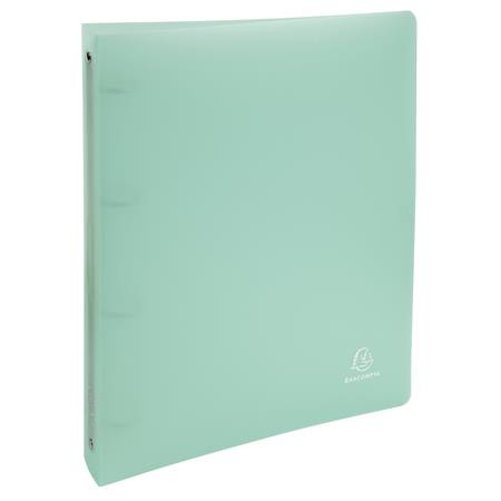Gyűrűs könyv, 4 gyűrű, 40 mm, A4, PP, EXACOMPTA, vegyes pasztell színek