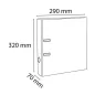 Iratrendező, 70 mm, A4, PVC, EXACOMPTA, lazac
