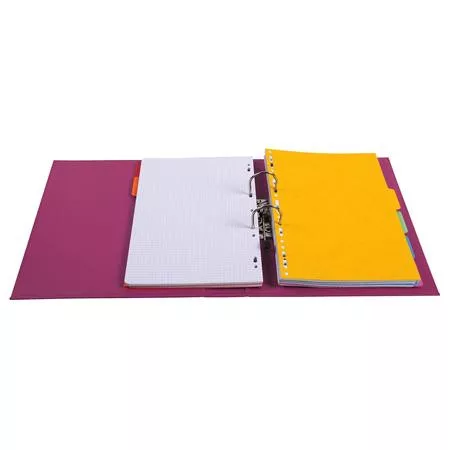 Iratrendező, 70 mm, A4, PVC, EXACOMPTA, fuxia