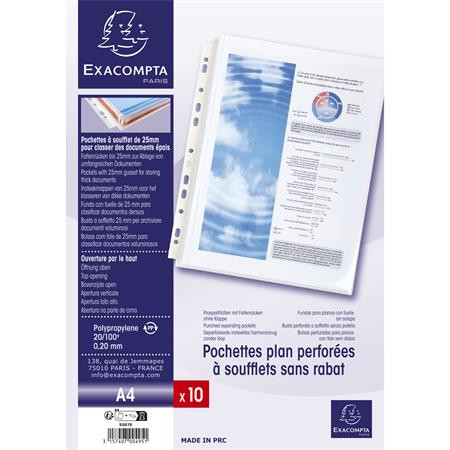 Katalógustartó genotherm, lefűzhető, A4, PP, EXACOMPTA