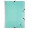 Gumis mappa, PP, A4, EXACOMPTA "Chromaline Pastel", zöld