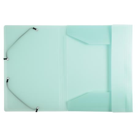 Gumis mappa, PP, A4, EXACOMPTA "Chromaline Pastel", zöld