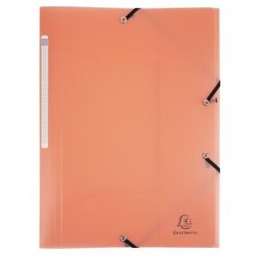   Gumis mappa, PP, A4, EXACOMPTA "Chromaline Pastel", korall