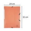 Gumis mappa, PP, A4, EXACOMPTA "Chromaline Pastel", korall
